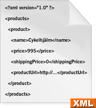 Bild för blogginlägget: XML med våra annonsörer